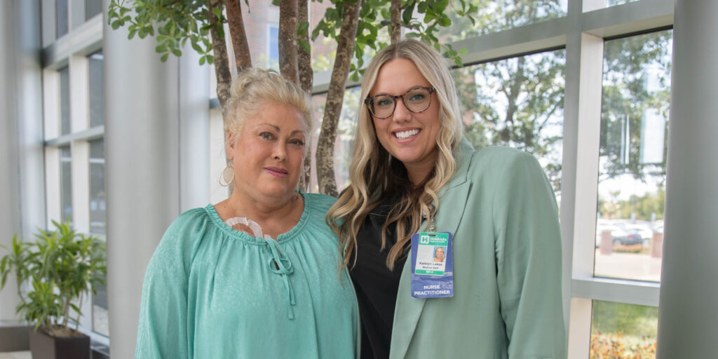 Joanna (patient) and Katelyn (Palliative Care provider)